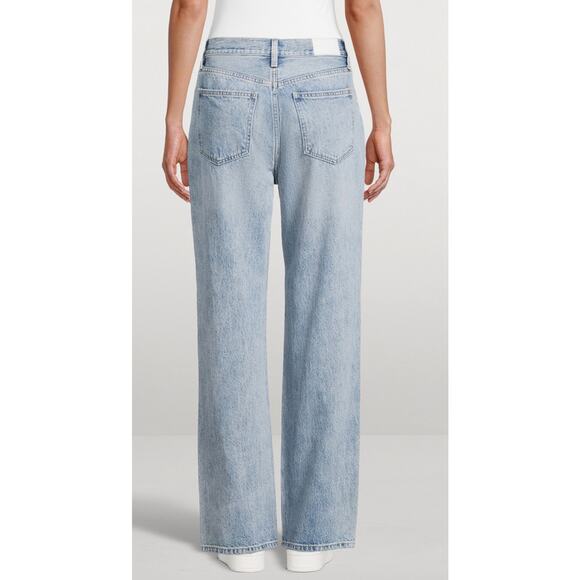 Revolve Pistola Cassie High Rise Straight Button Fly Jeans Malibu Vintage Sz 26 - Picture 3 of 14